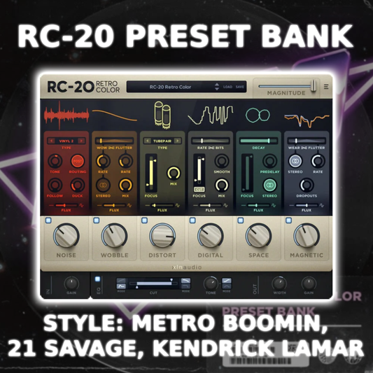 RETRO RC-20 Preset Bank (Vintage, Metro Boomin, 21 Savage, Kendrick Lamar)